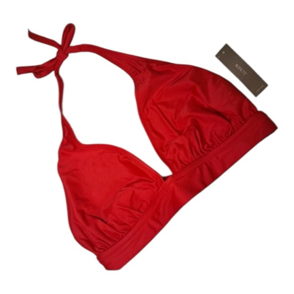J. Crew Red Halter Bikini Top